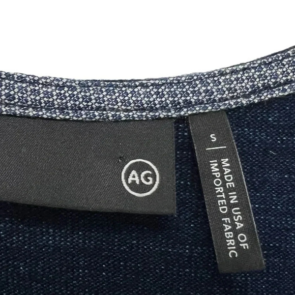 AG Adriano Goldschmied Abyl Sleeveless Overalls Jumpsuit in Navy Blue Size S - Picture 7 of 11